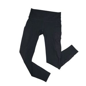 Fabletics Womens On The Go PowerHold 7/8 High Waisted Leggings Sz Small Black